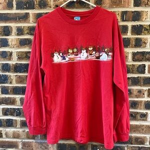 Peanuts Snowy Snoopy Charlie Brown Lucy Linus Peppermint long sleeve tee, W’s L